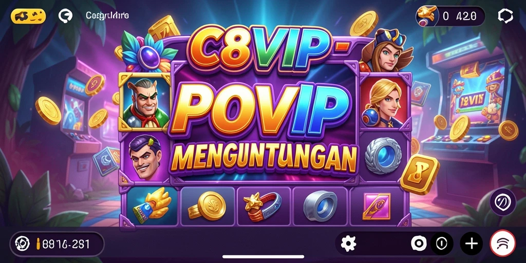 Screenshot C8VIP menampilkan gameplay Slot yang menegangkan dan menghibur.