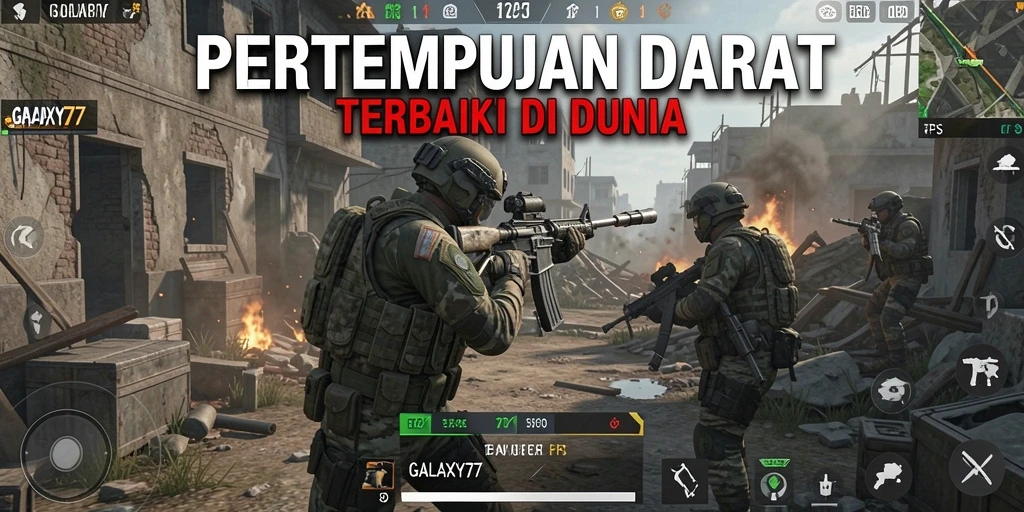 Tampilan gameplay mendebarkan di GALAXY77 dengan aksi yang seru.