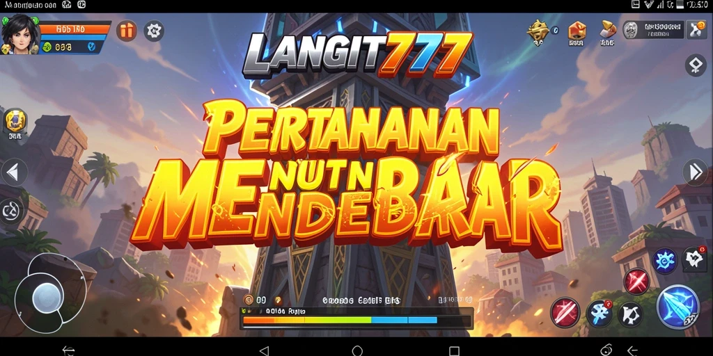 Screenshot menampilkan aksi mendebarkan dalam game Tower Defense.
