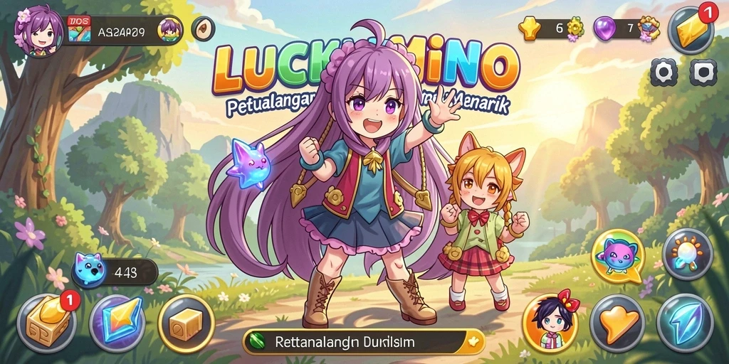 Gameplay LUCKYMINO yang menakjubkan dalam dunia Anime.