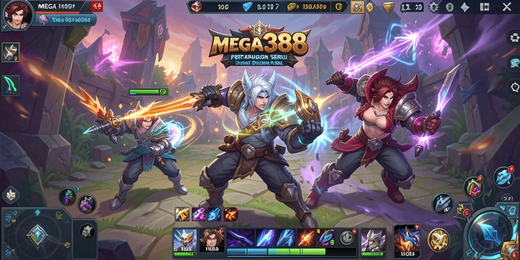Tampilan gameplay seru di MEGA388 dengan strategi tim yang mendebarkan.