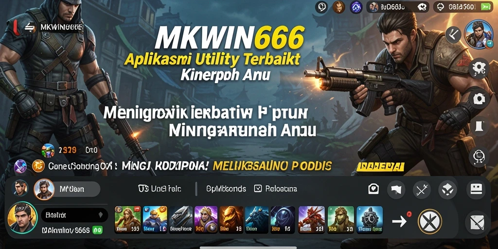Screenshot utama dari MKWIN666 menampilkan antarmuka pengguna yang ramah dan fitur optimasi.