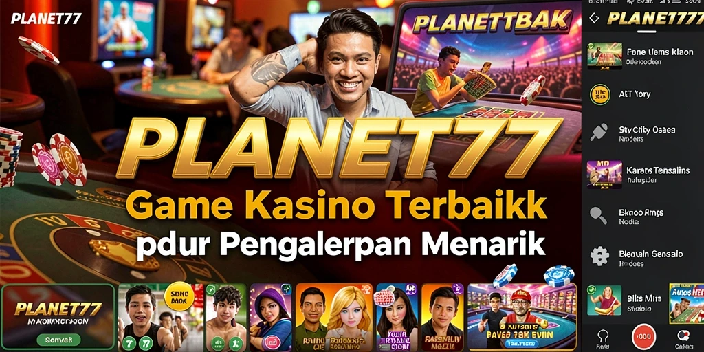 Screenshot gameplay PLANET77 menunjukkan aksi seru dalam permainan Kasino.