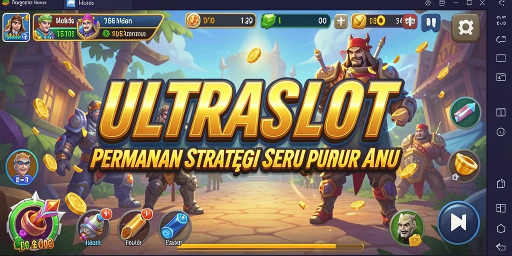 Screenshot ULTRASLOT menampilkan aksi strategi yang mendebarkan.